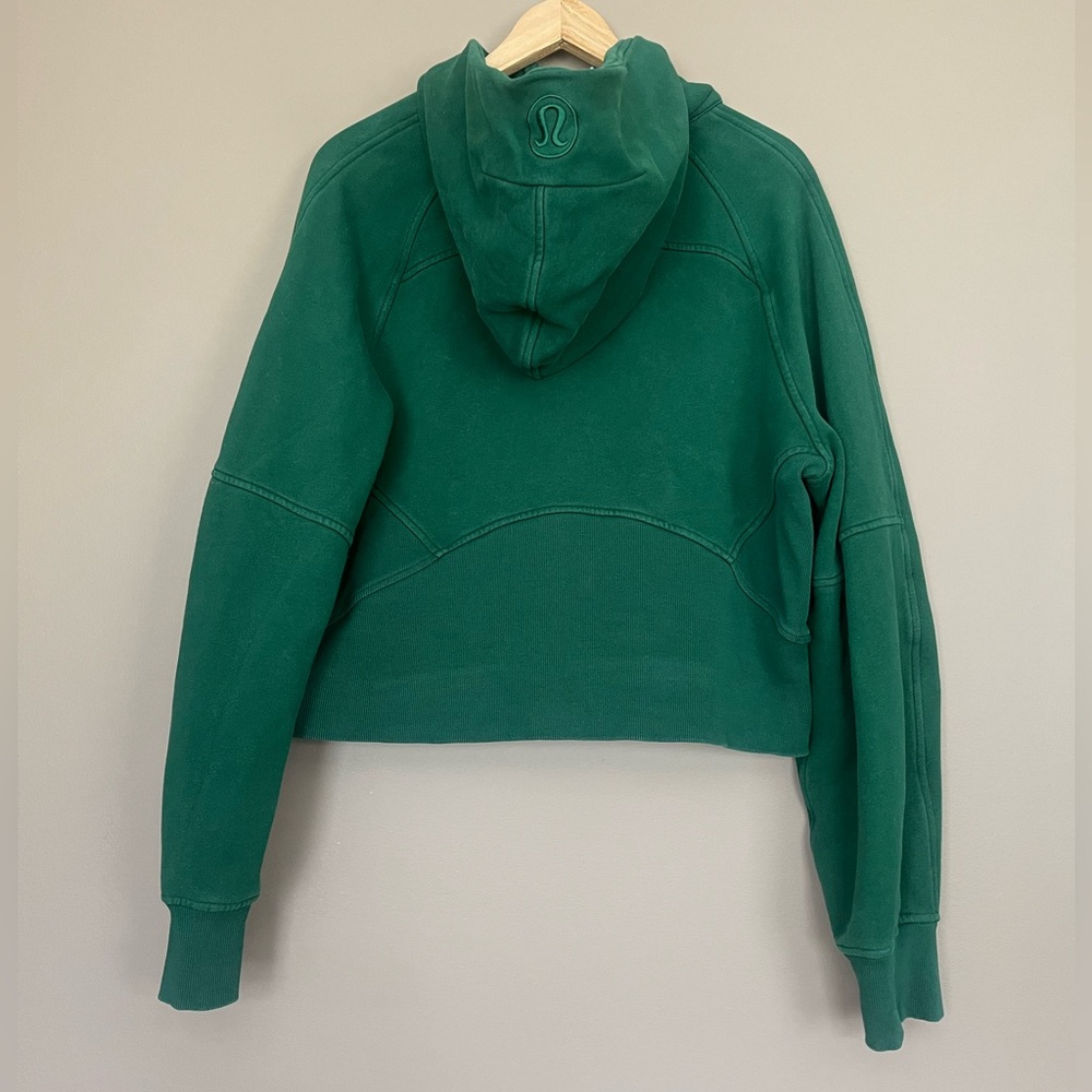 {Lululemon} Scuba Oversized Half-Zip Hoodie Sweatshirt in Green - Womens M/L - Picture 4 of 8